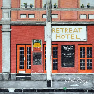 Original painting - The Retreat, Brunswick. *On display in the Brunswick Ballroom. See item description for pickup/delivery options.