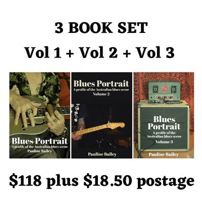 Three book set - Blues Portrait.  Volumes 1, 2 and 3