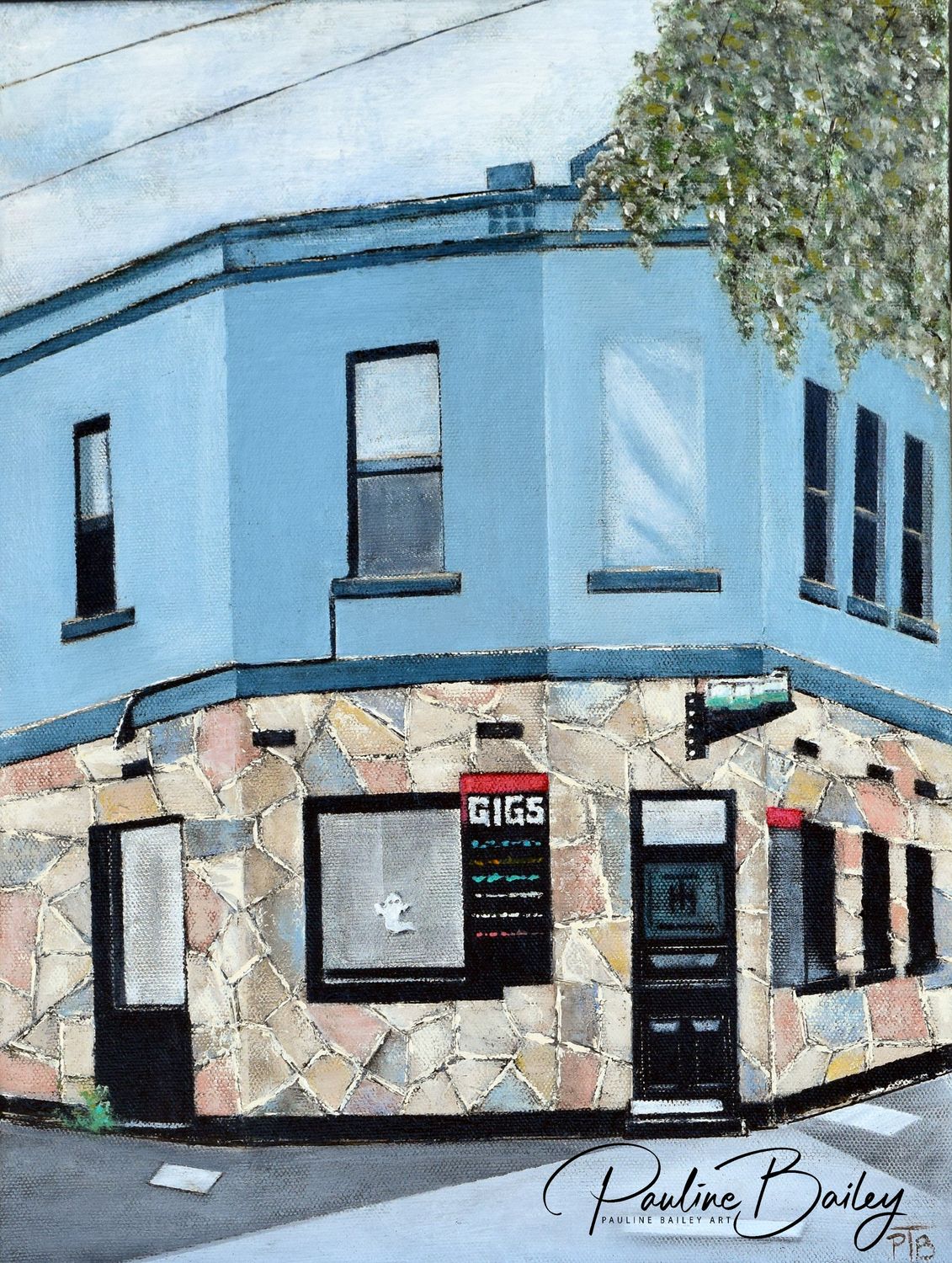 Original painting - Tramway Hotel, Fitzroy North