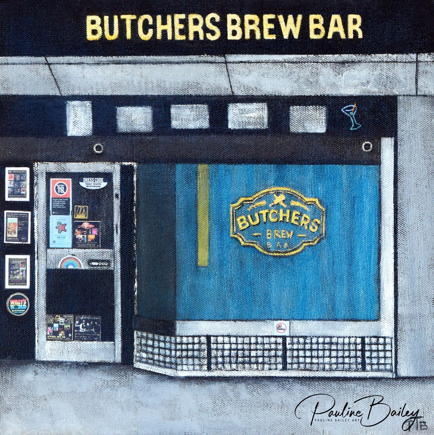 Original painting - Butchers Brew Bar
