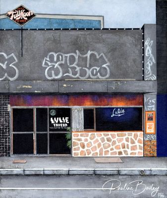 Original painting - &quot;This Must Be The Place&quot; Lulie Tavern, Abbotsford