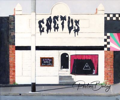 Original painting - The Cactus Room, Thornbury. *On display in the Brunswick Ballroom foyer (Pickup options in description)