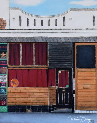 Original painting - Fee Fee's Bar, Collingwood *On display in the Brunswick Ballroom foyer (Pickup options in description)