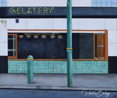 Original painting – Augustus Gelatery, Traralgon Original painting – Augustus Gelatery, Traralgon