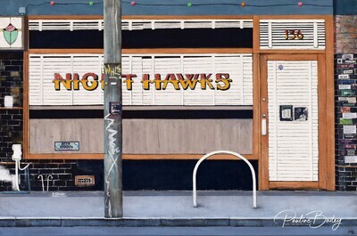 Original painting – Nighthawks, Collingwood Original painting – Nighthawks, Collingwood