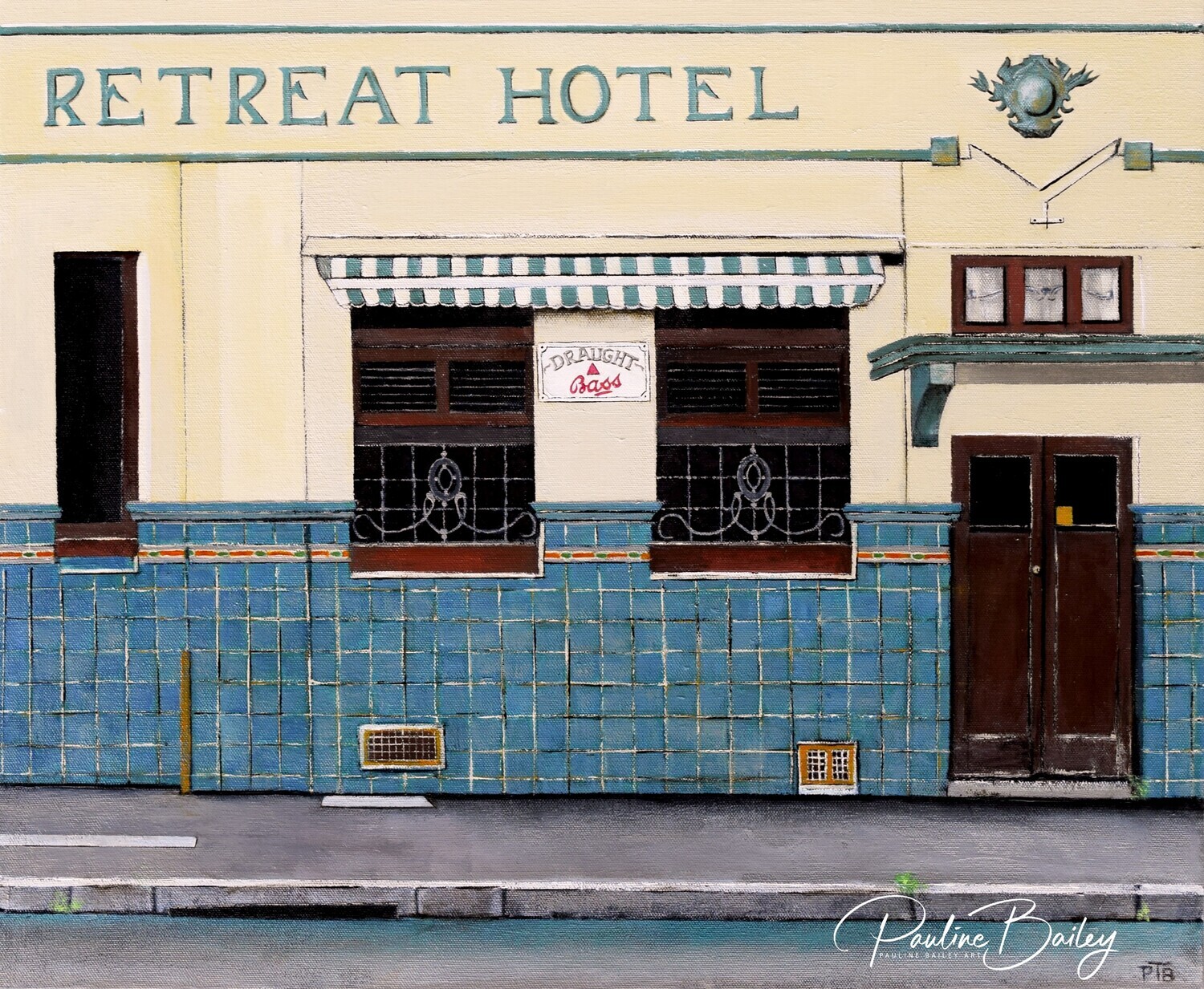 Original painting - The Retreat Hotel, Abbotsford
