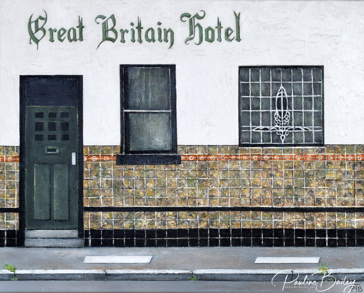 Original painting - Great Britain, Richmond (Early '90s) *On display at the Brunswick Ballroom foyer (Pickup options in description)