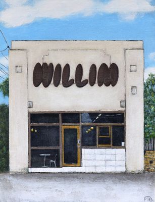 Original painting – Willim Cafe, McKinnon Original painting – Willim Cafe, McKinnon
