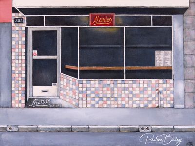Original painting - Marios, Fitzroy Original painting - Marios, Fitzroy