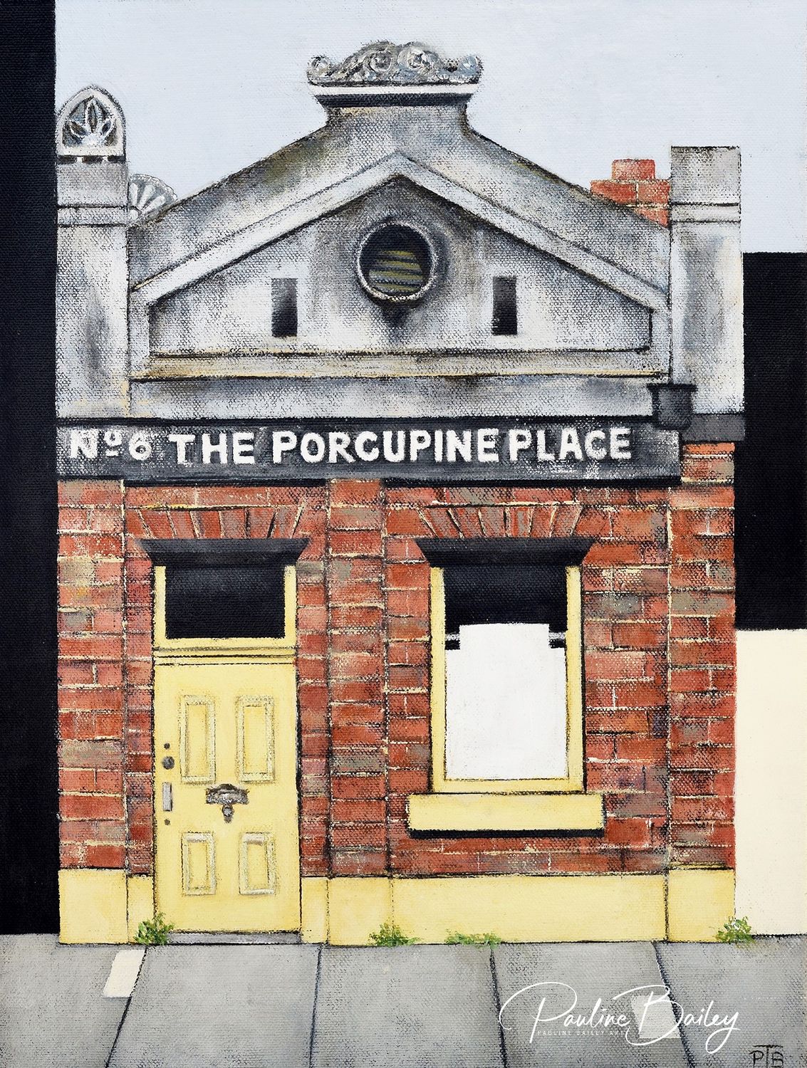 Textured Cotton Rag Print - Porcupine Place, Sale - 12 x 16 inch