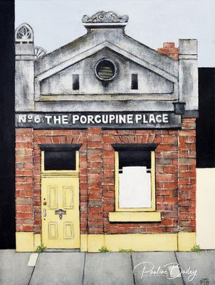 Textured Cotton Rag Print - Porcupine Place, Sale - 12 x 16 inch