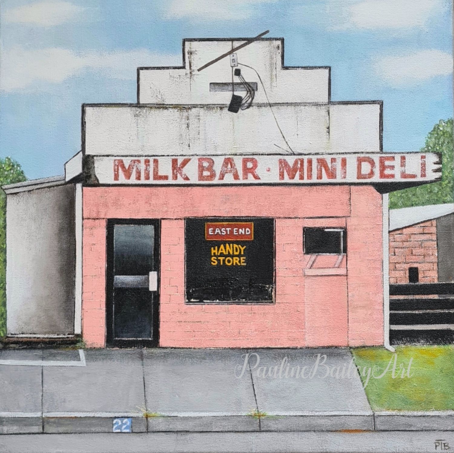 Original painting - Handy Store, East Bairnsdale