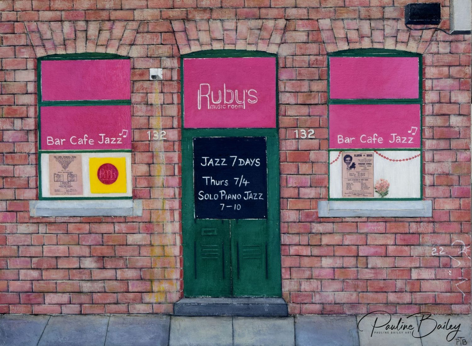 Original painting - Ruby's Music Room