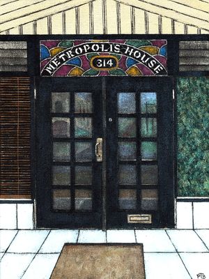 Original Painting – Brunswick Artists' Bar (Metropolis House) *On display in the Brunswick Ballroom foyer  (Pickup options in description)