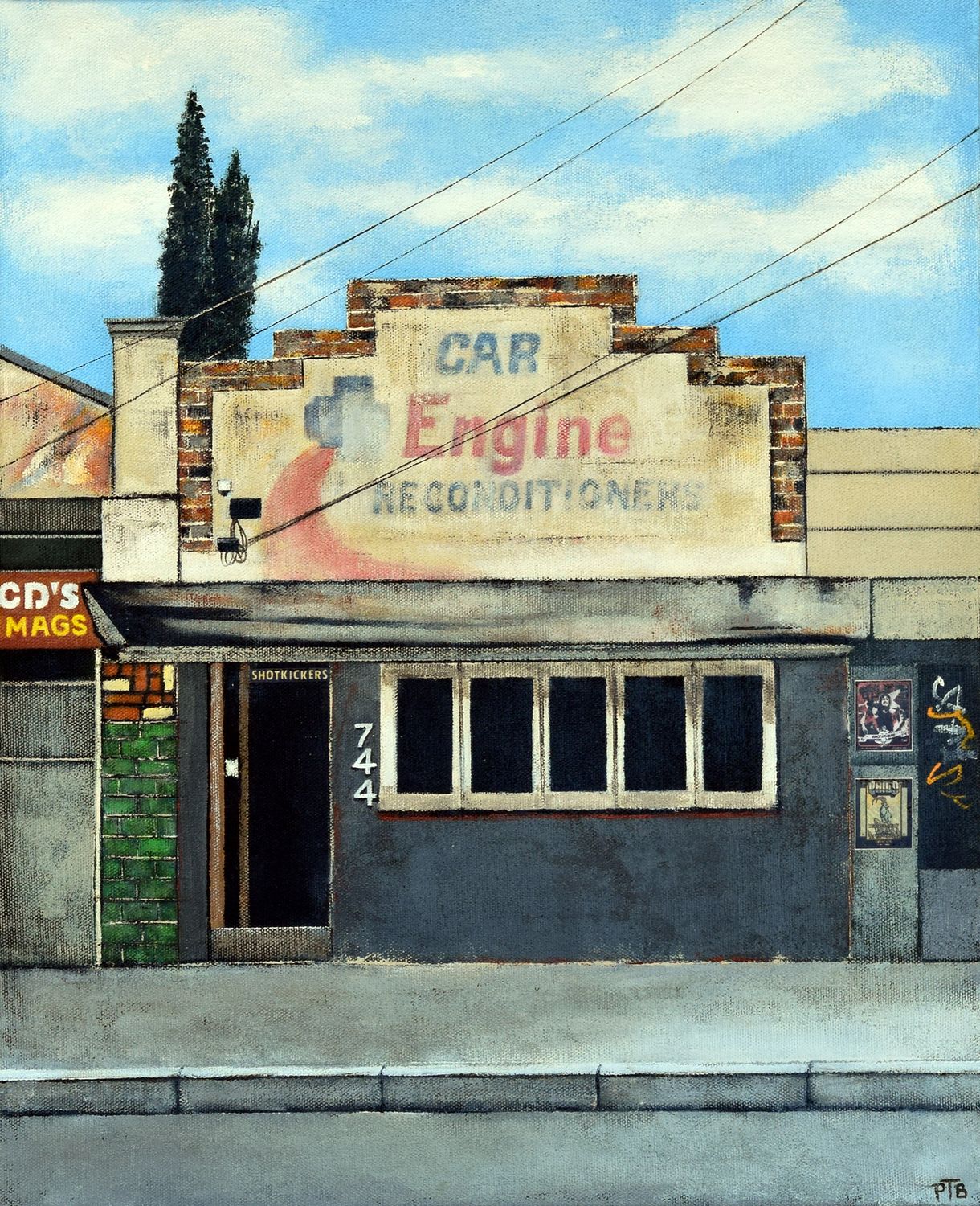 Original painting — Shotkickers, Thornbury. *On display in the Brunswick Ballroom foyer. See item description for pickup/delivery options.