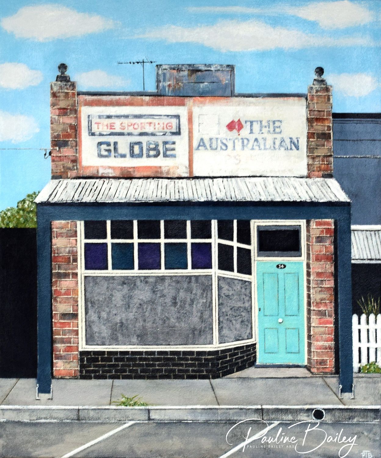 Original painting – The Old Northcote Newsagency, Charles Street
