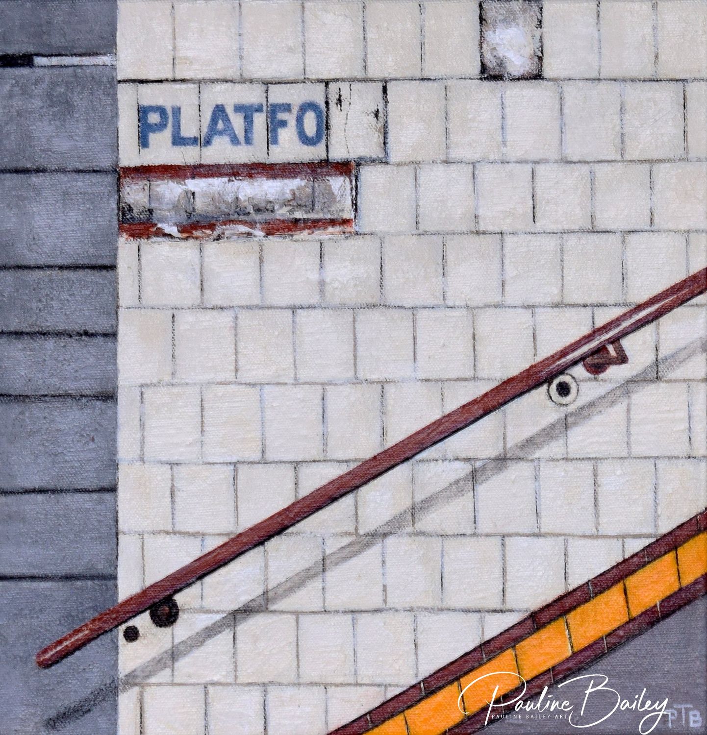 Original painting – Flinders Street Station (Platform Unknown)