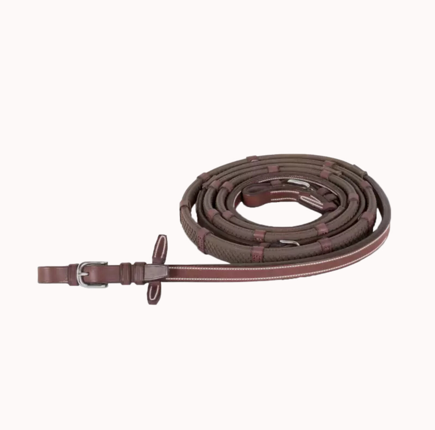 Rubber reins with stopper contact