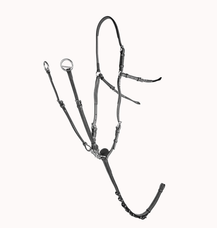 Adjustable Bridge Breastplate Black Size 2 