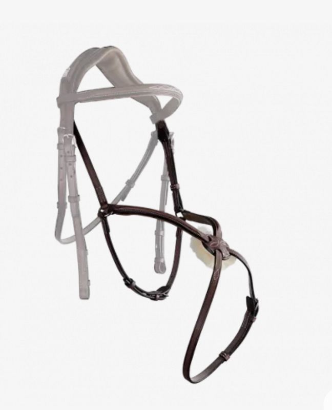 Raised figure 8 noseband with fancy stitching