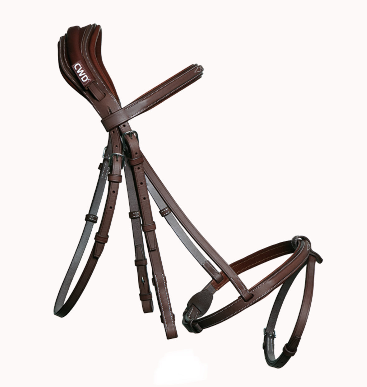Anatomic French Noseband Bridle With Fancy Stitching