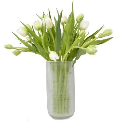 Tartan Vase White