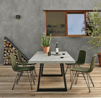 Dema Outdoor Dining Chair Olive
