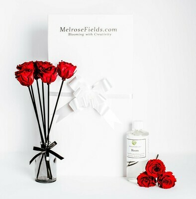 MelroseFields.com® Mini Red Rose Reed Diffuser Kit My Sexy Ex