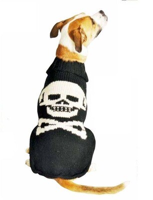 Black Skull Dog Sweater