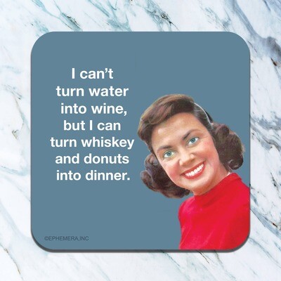 Whiskey and Donuts Coaster