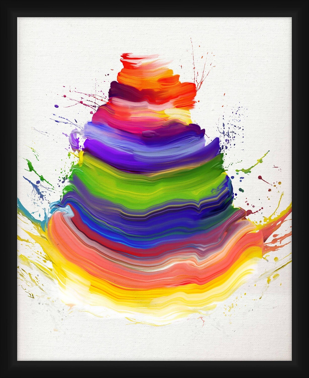 Yantra Rainbow 20'' x 18''  Wall Art