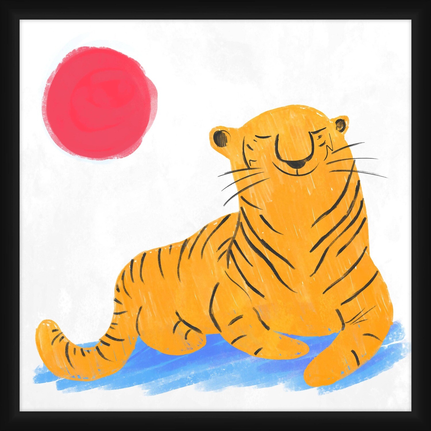 Relaxed Tiger Ll 20'' x 20'' Wall Art