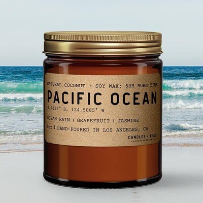 Pacific Ocean Candle: Natural Coconut Soy Wax Candle