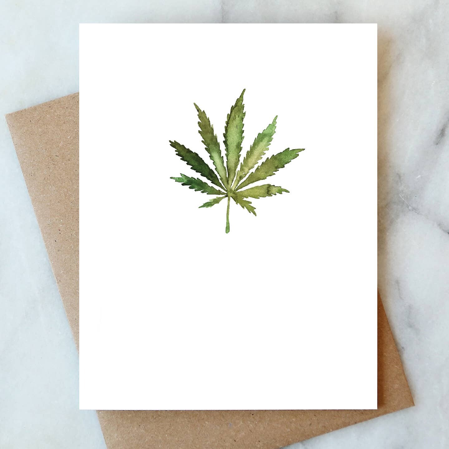 Cannabis Blank Cards - Set of 6