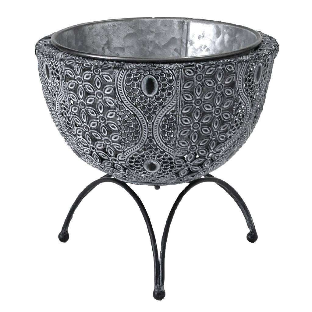 Moroccan Metal Pot Stand S
