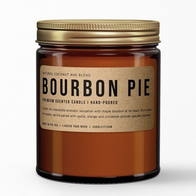 Fall Candles: Bourbon Apple Pie Scented Candle
