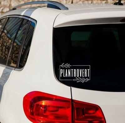 Plantrovert Decal for Introverted Plant Lovers