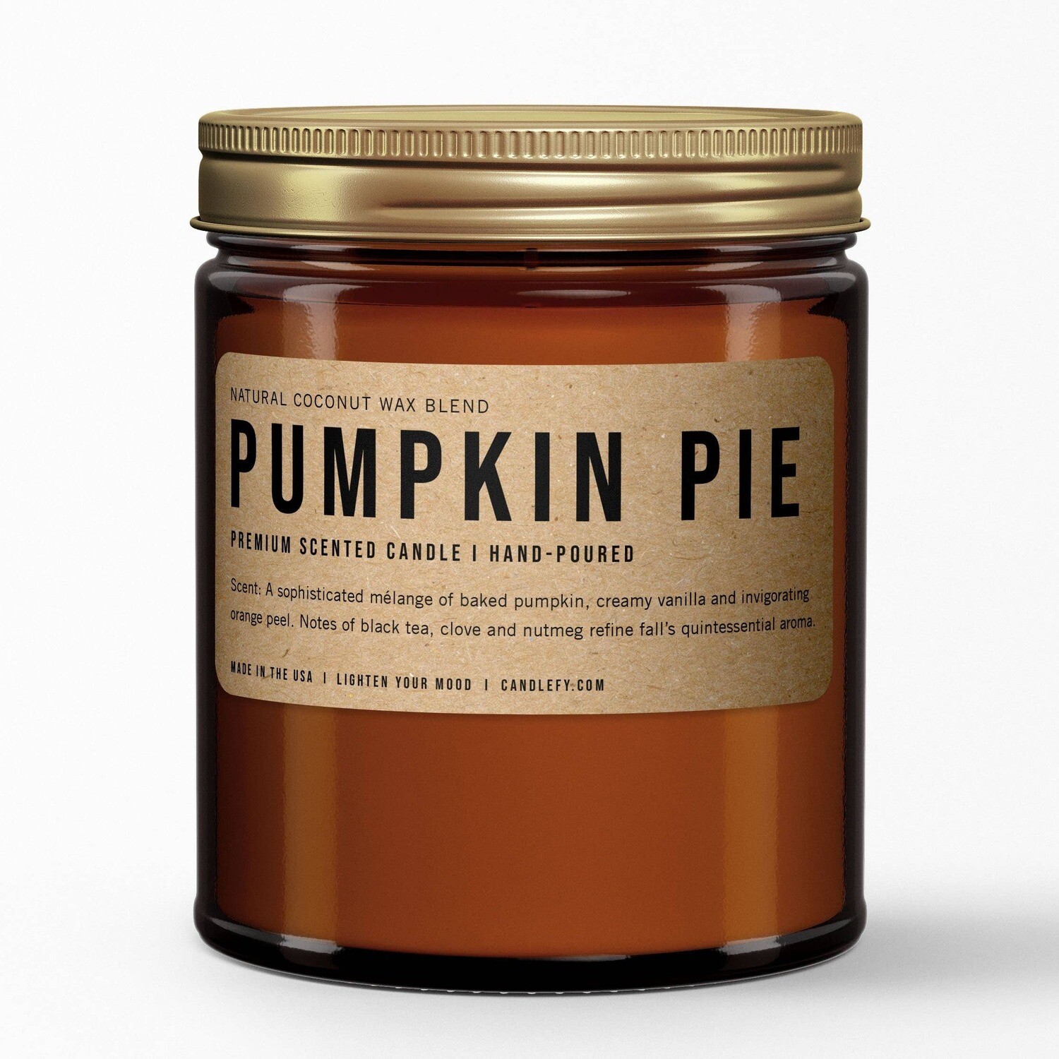Fall Candles: Pumpkin Pie Scented Candle