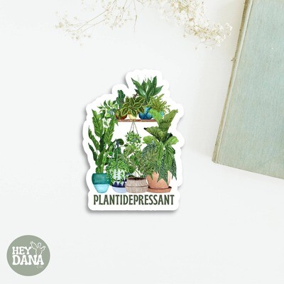Plantidepressant Vinyl Sticker