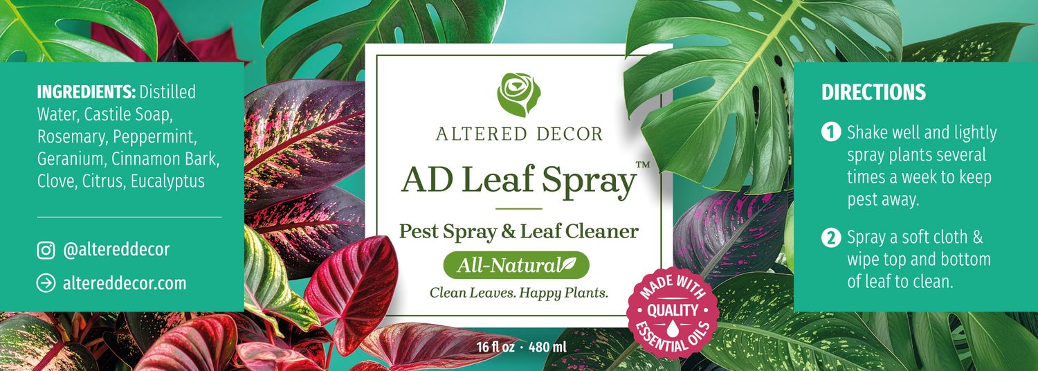 AD Leaf Spray™ Natural Leaf Cleaner &amp; Pest Spray made with Essential Oils