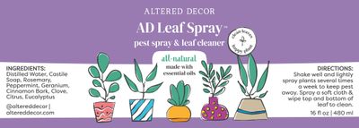 AD Leaf Spray™ Natural Pest Control & Leaf Cleaner with Essential Oils