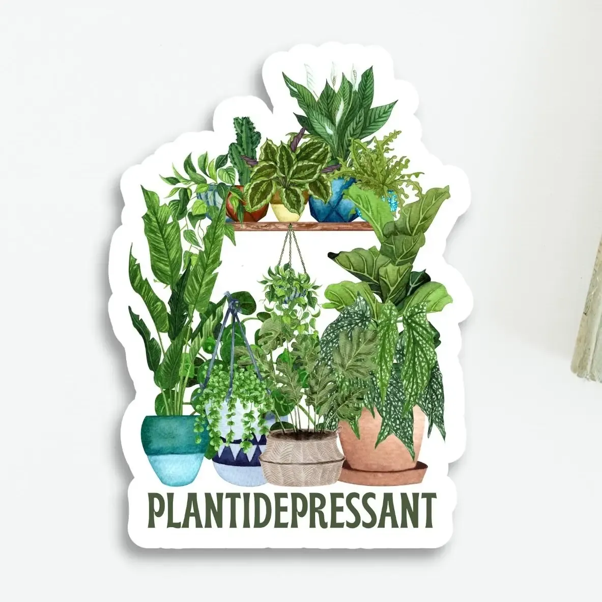 Plantidepressant Vinyl Sticker
