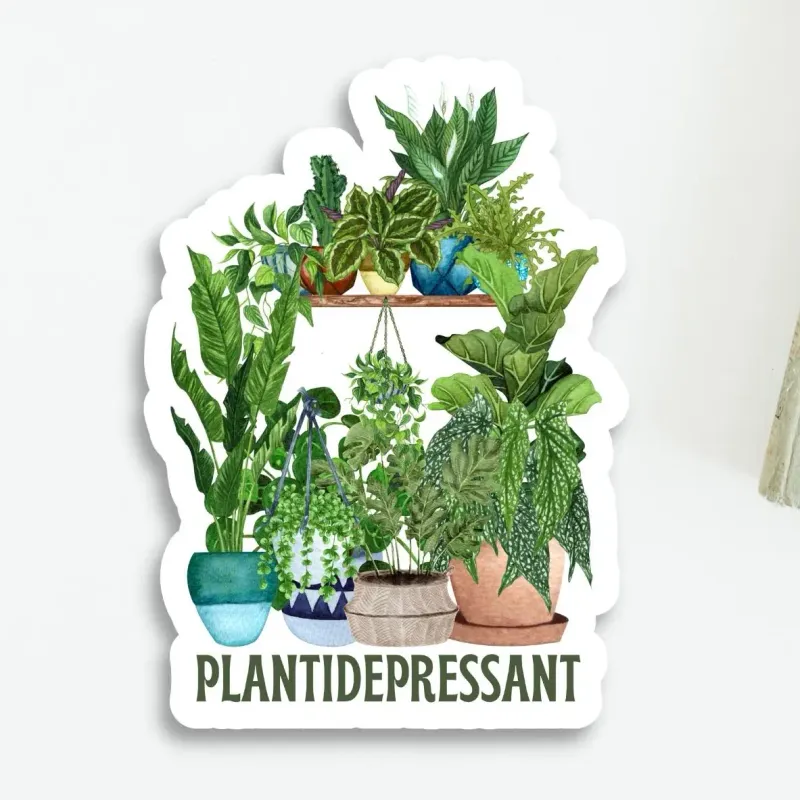 Plantidepressant Vinyl Sticker