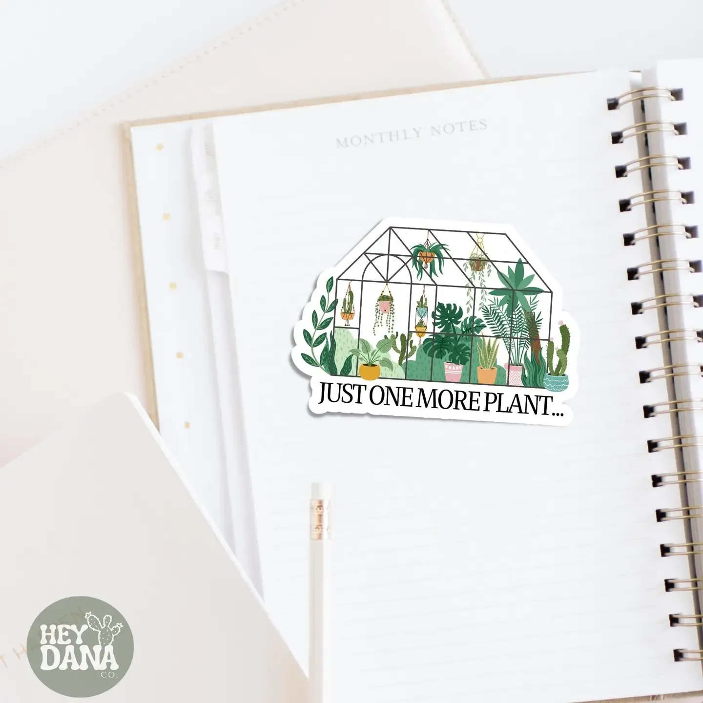 Just One More Plant Greenhouse Vinyl Sticker
