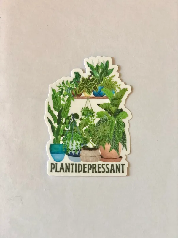 Plantidepressant Vinyl Sticker