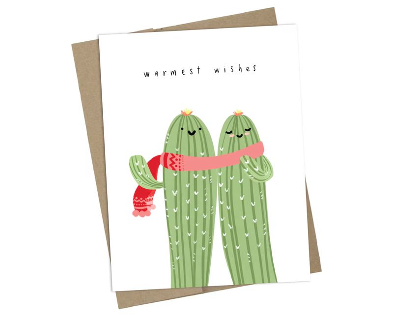 Winter Holiday Card, Cozy Christmas, Season Greetings, Warm Wishes