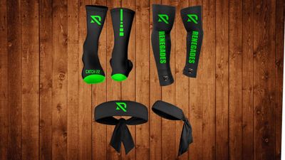 Socks, sleeves and headband set