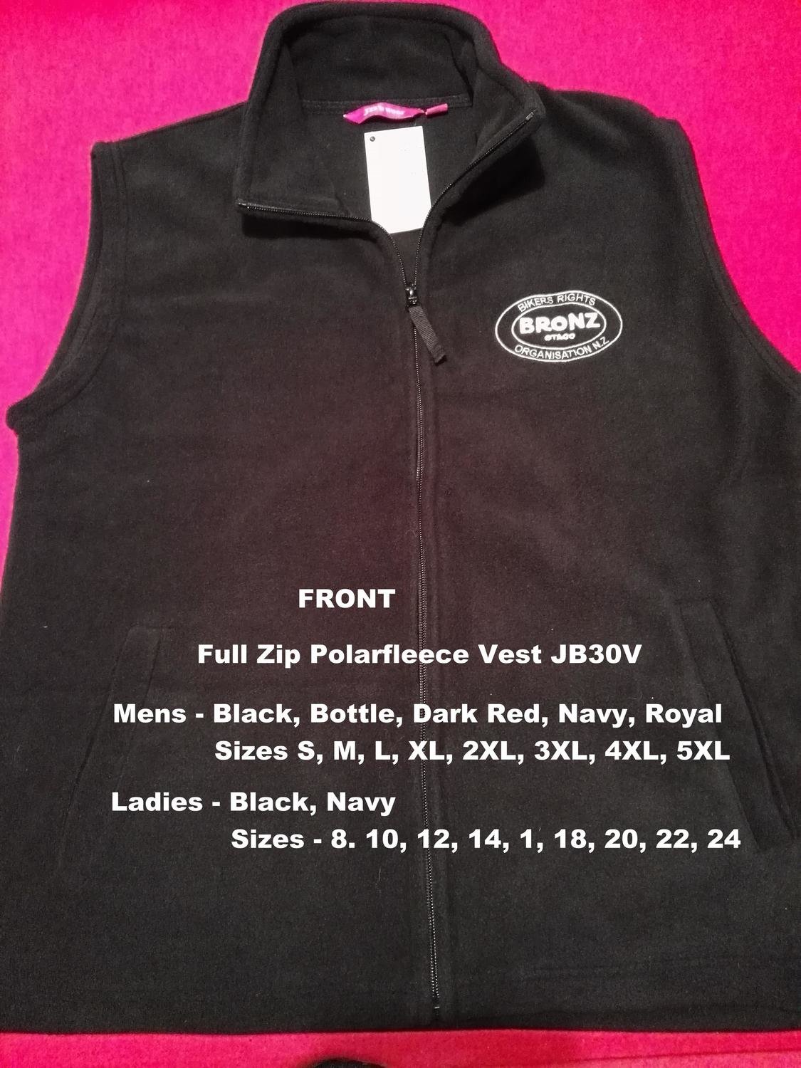 Full Zip Polar Fleece Vest