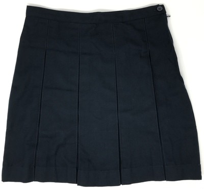 Big Girl Top of Knee Uniform Box Pleat Skirt (EXTRA LENGTH)