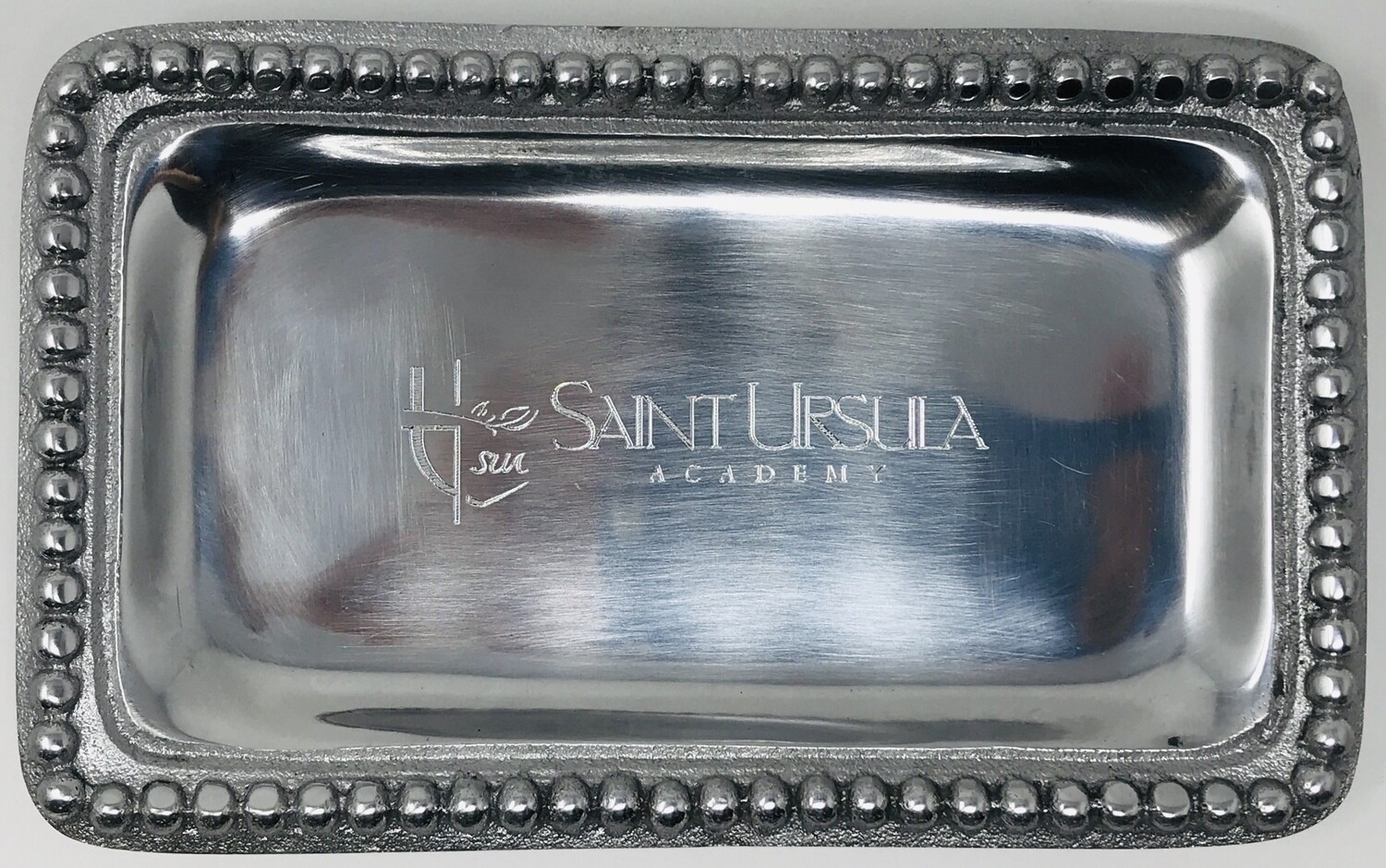 Jewelry Tray Engraved with Saint Ursula Crest
